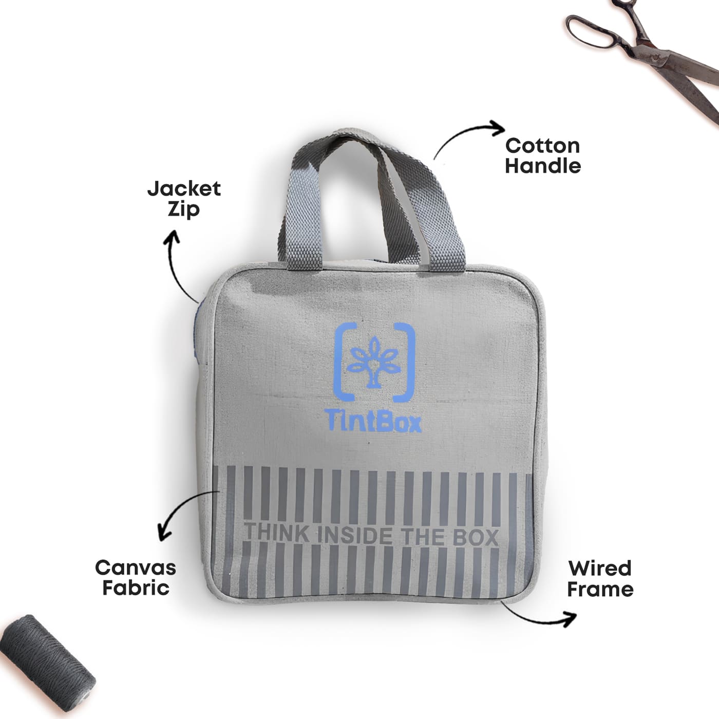 Tintbox Cool, Canvas, Eco-Friendly Lunch Bag For Office