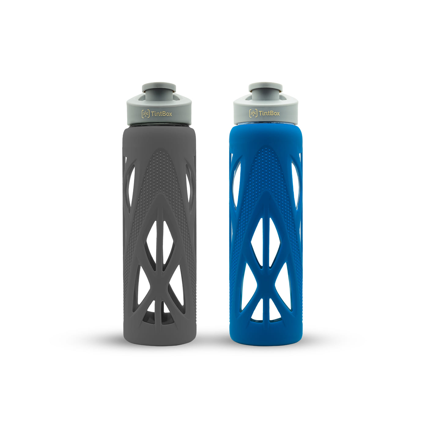 Borosilicate Glass Bottle with Protective Silicone Sleeve, 750 ml
