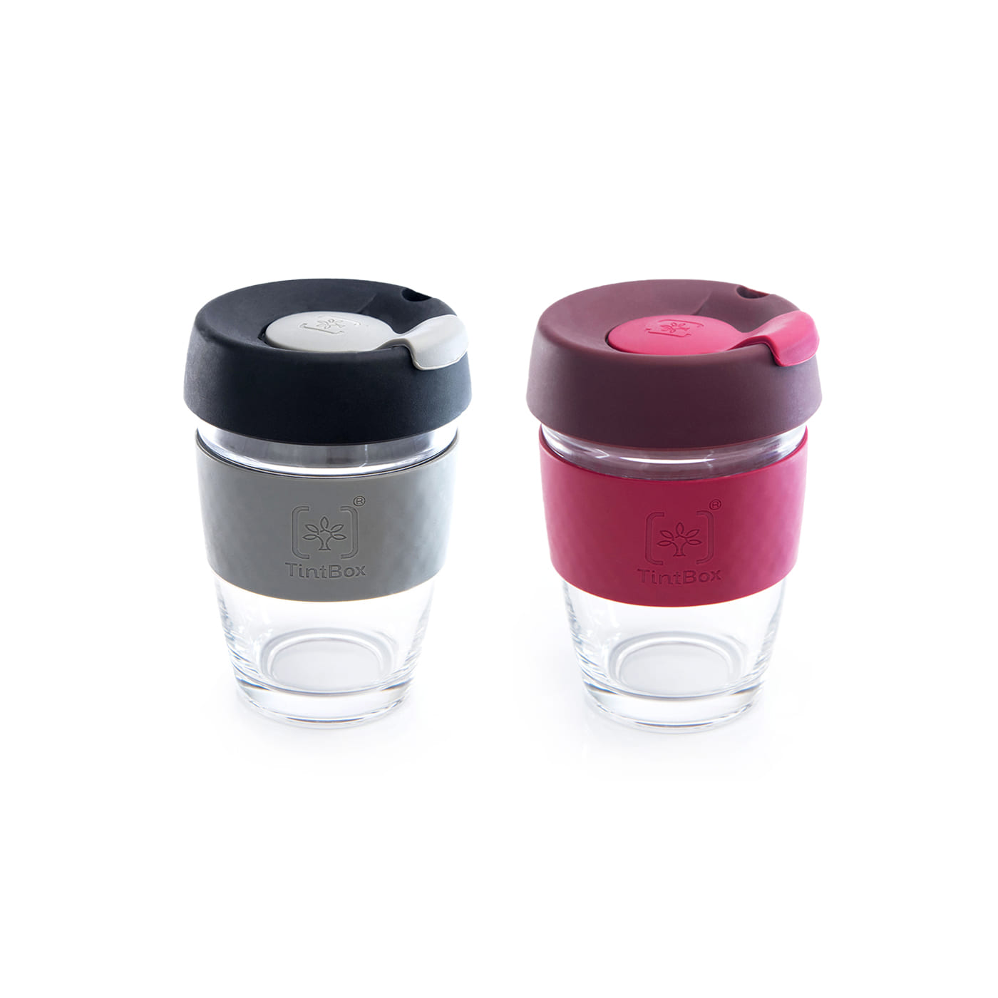 TintCup Borosilicate Glass Coffee Cup Couple Combo