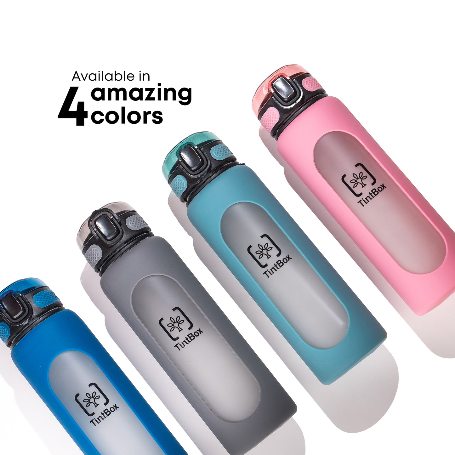 Motivational Glass Sipper Bottle, 1 litre