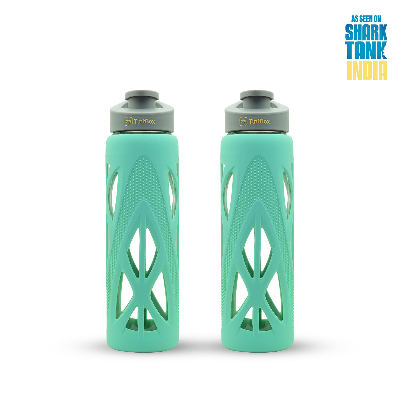 Borosilicate Glass Bottle with Protective Silicone Sleeve, 750 ml