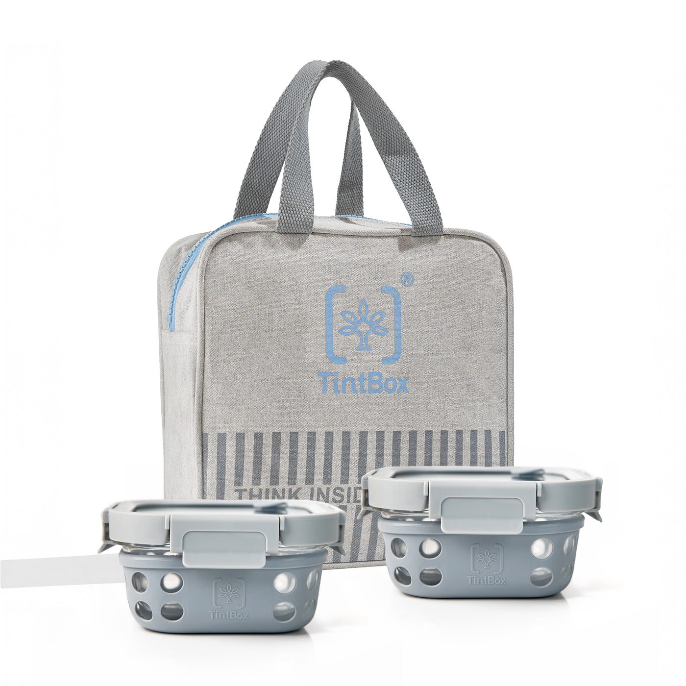 Set of 2 GlassUp ( 500ml ) Lunch Box with Bag