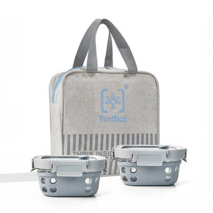 Set of 2 GlassUp ( 500ml ) Lunch Box with Bag