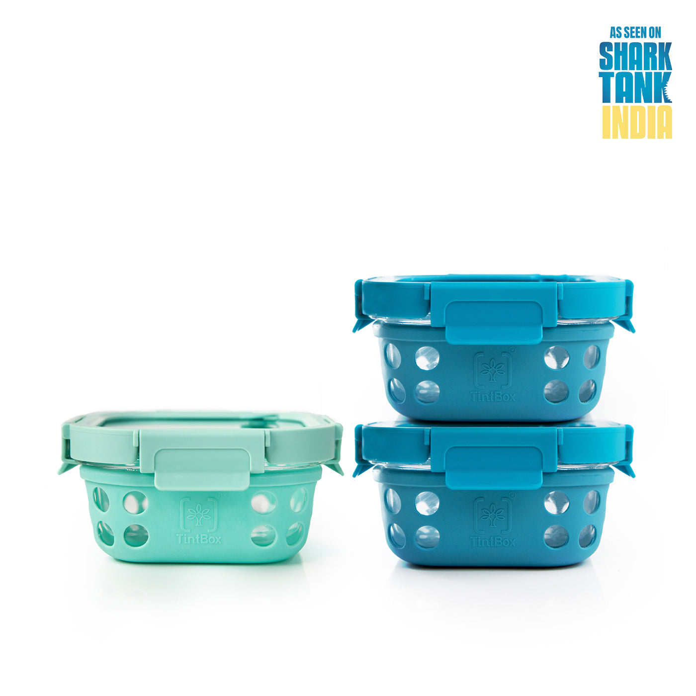 Set of 3 GlassUp ( 500ml ) Lunch Box