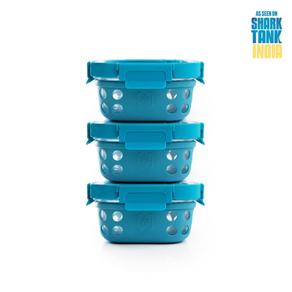 Set of 3 GlassUp ( 500ml ) Lunch Box