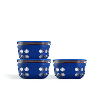 TintBox Borosilicate Glass Food Container (300ml)-Set of 3 without Bag
