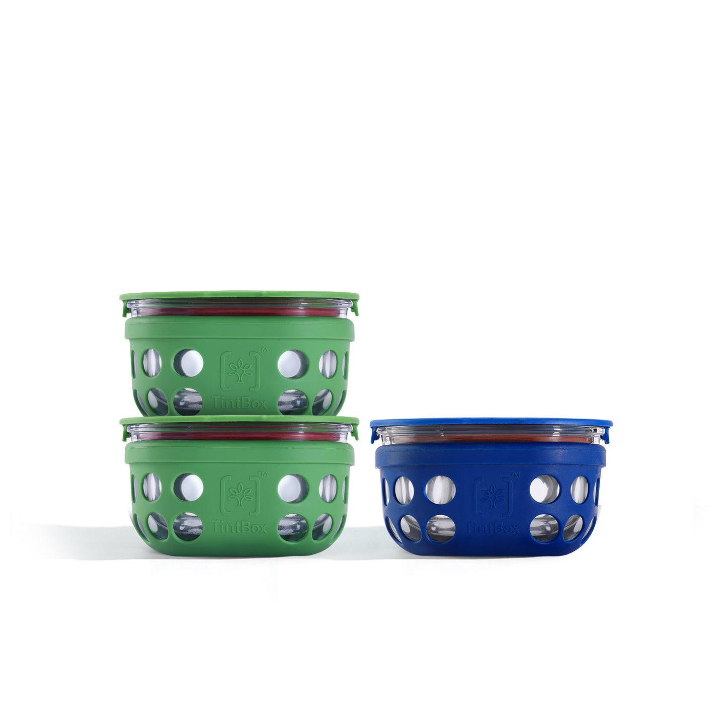 TintBox Borosilicate Glass Food Container (300ml)-Set of 3 without Bag