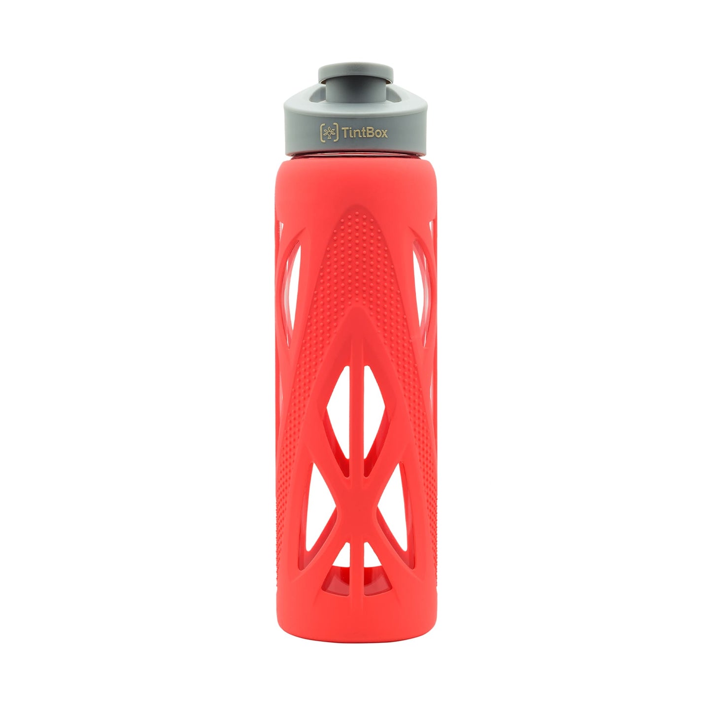 Borosilicate Glass Bottle with Protective Silicone Sleeve, 750 ml