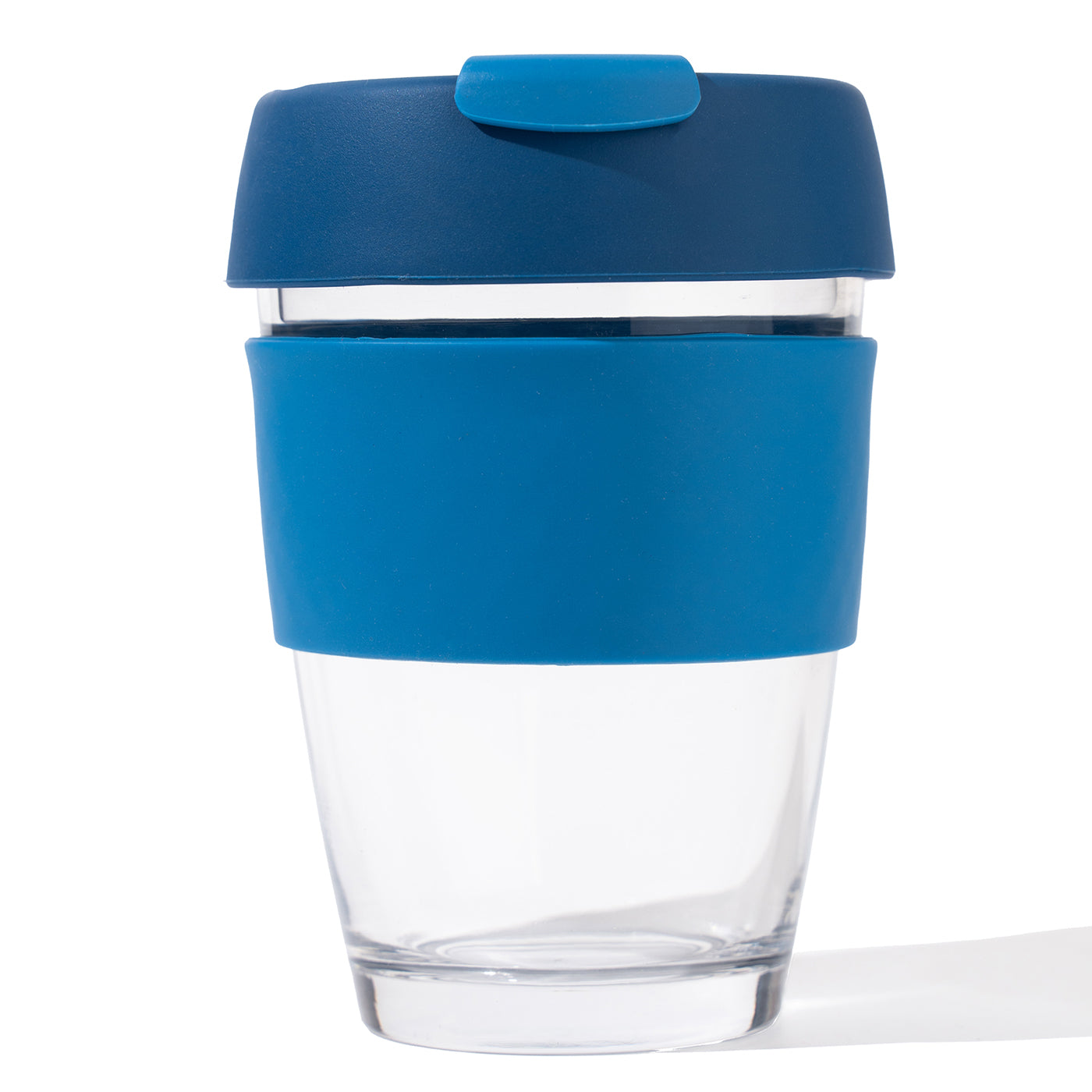 Customized TintCup Borosilicate Glass Coffee Cup with Silicone Lid & Grip, 350 ml