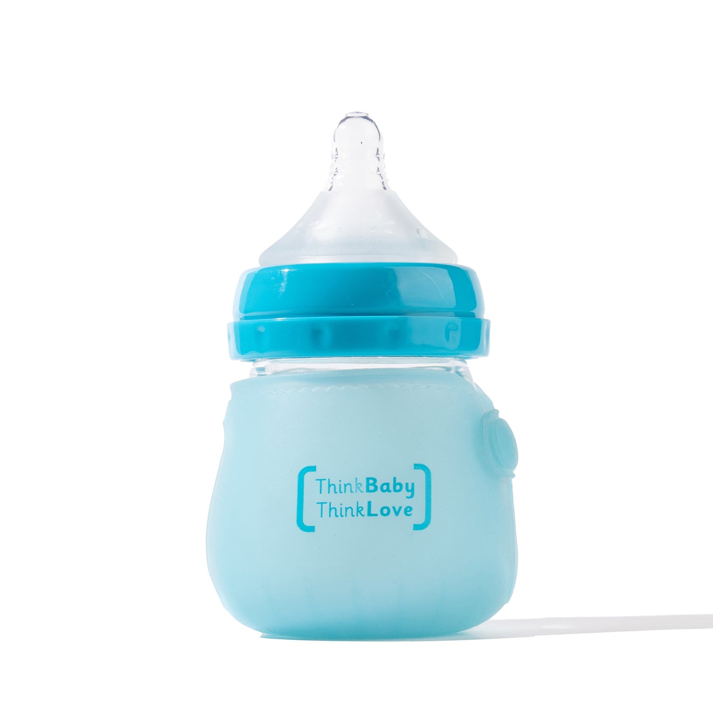 Glass Baby Feeding Bottle with colour-changing silicone sleeve , 3-9 months