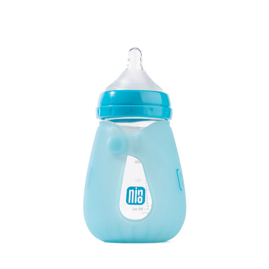 250ml Glass Baby Feeding Temperature Sensing Baby Bottle | Color Changing Silicon Sleeve