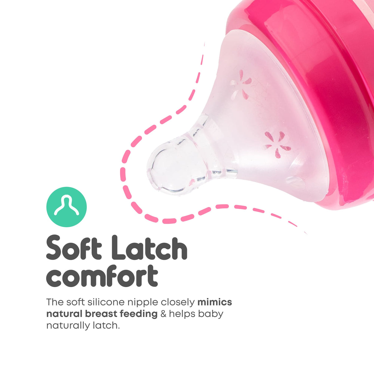 250ml Glass Baby Feeding Temperature Sensing Baby Bottle | Color Changing Silicon Sleeve